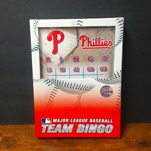 MLB Team BINGO Game PHILADELPHIA PHILLIES,  Unpunched, Complete